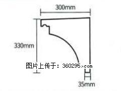 产品分解图型 - 檐口线，型号：SX311-YK-2，规格：300x330mm(2) - 蚌埠三象EPS建材 bengbu.sx311.cc